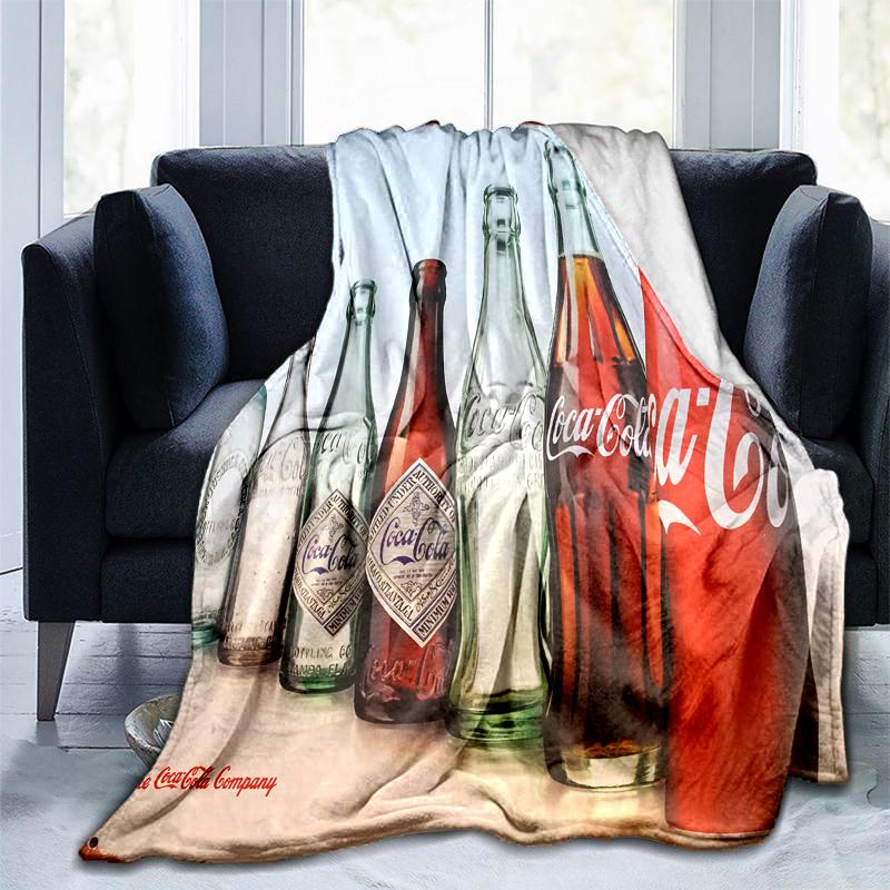 Cocacola Vintage Bottle Blanket Soft Comfortable All Seasons Perfect Sofa Office Naps Blanket Gift Idea Birthday Present Christmas Gift