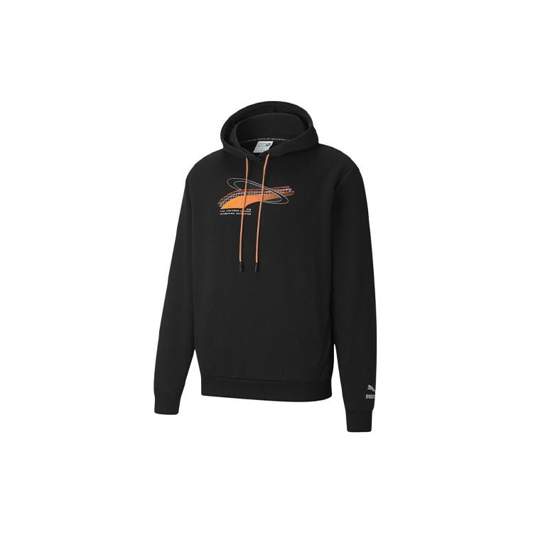 PUMA International Graphic Hoodie  Black  Men s 530289-01 M