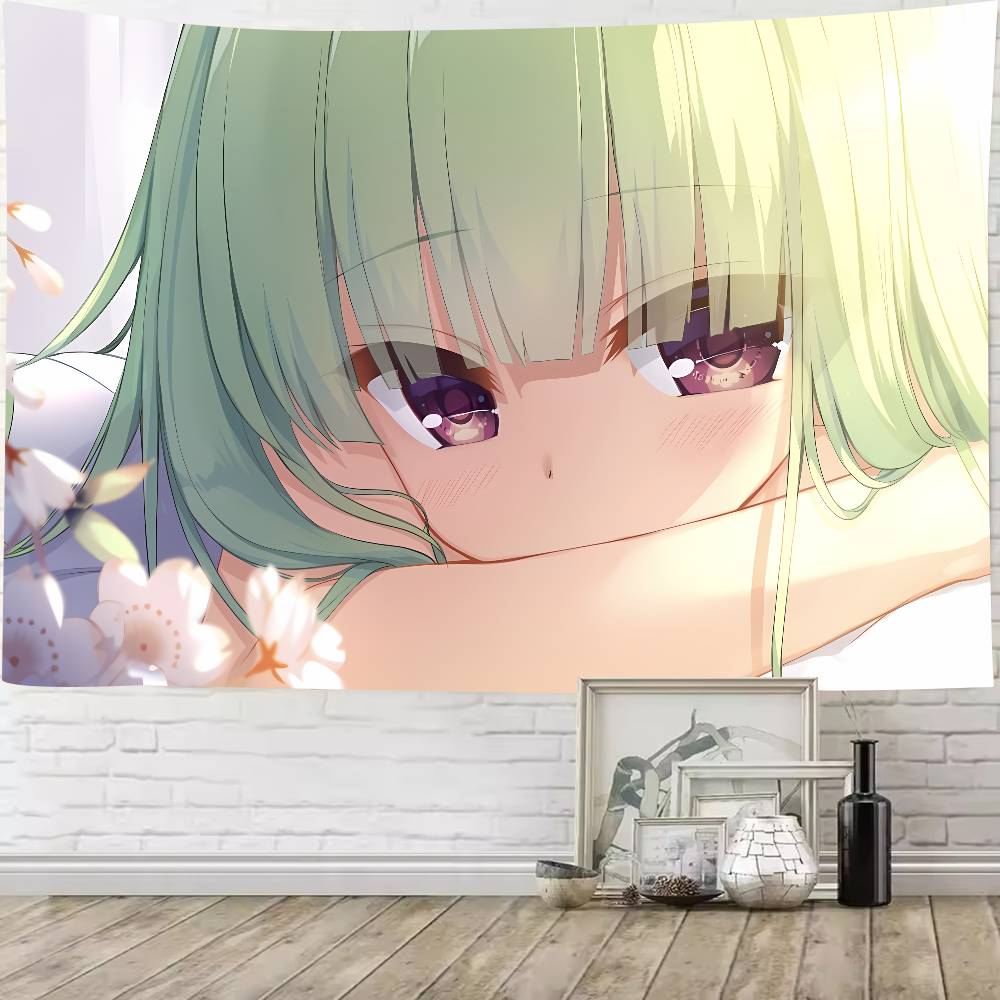 Kawaii Murasame Söt Galgame Senren Banka Flickrum Väggbonad Heminredning Väggkonst Väggbonader Sovsal Bakgrundstyg Gåva