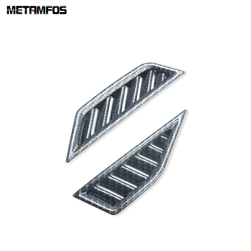 Front Air Condition Vent Outlet Cover Trim For Volkswagen VW Tiguan 2017-  Carbon Fiber Interior Accessories Car Styling