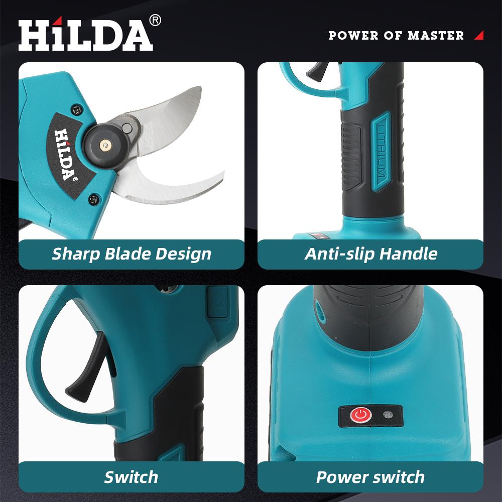 Brushless Electric Pruning Shears 500W Pruner Cordless Electric Garden Scissors Fruit Tree Cutter for Makita 18V Battery