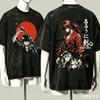 Rurouni Kenshin Koszulka Washed Miłośnik Anime Harajuku Nowy Model Oversize Vintage Luźna Streetwear Klasyczny Unisex Wysokiej Jakości
