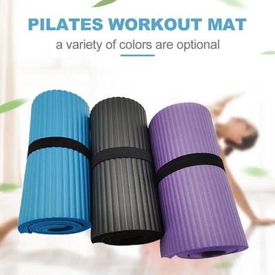 Tappetino yoga spesso 15 mm, antiscivolo, per esercizi di yoga, pilates, meditazione, palestra, tappetino per allenamento durevole e extra spesso