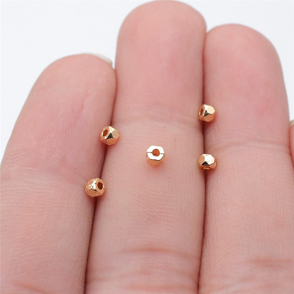 

Аксесуари Деталі Маленькі Тороїдальні Роздільні Намистини Мінімалістичні Ювелірні Компоненти ZA047 A18-100pcs-3x3mm