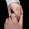 Banyan Tree S925 Silver Mobius Couple Ring - Minimalist Unisex Luxury Valentine's Day Jewelry