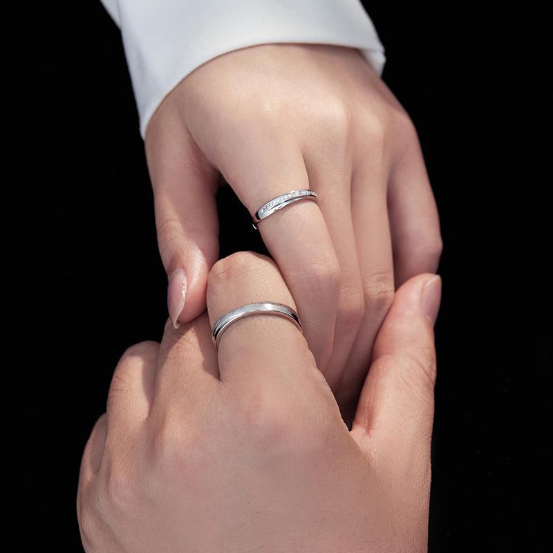 Banyan Tree S925 Silver Mobius Couple Ring - Minimalist Unisex Luxury Valentine's Day Jewelry