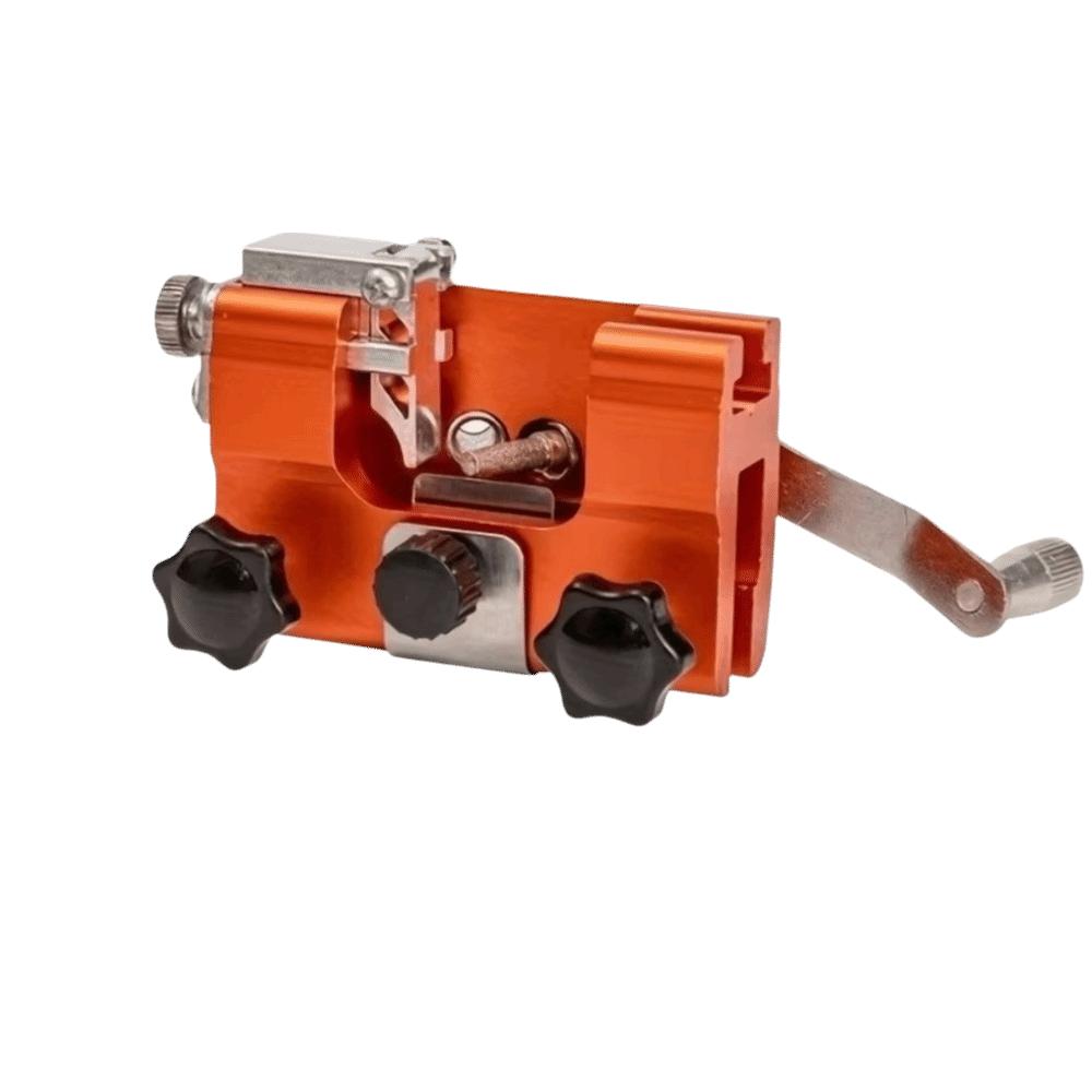 Hand Crank Chain Sharpener Set Multi-Function Chain Clamp Sharpener Handheld Grinding Tool