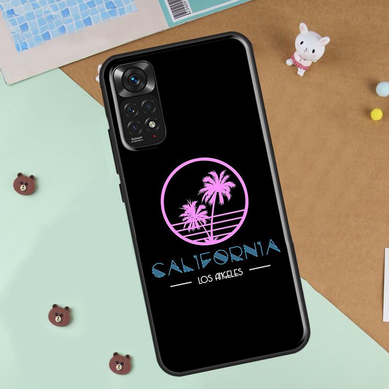 Los Angeles California Phone Case For Xiaomi Redmi Note 12 8 9 10 11 Pro 8T 9S 10S 11S 12S 10A 9C 10C 12C Cover