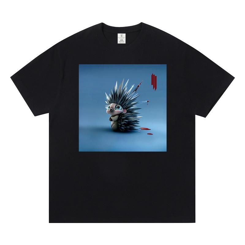 

Футболка с коротким рукавом Skrillex, топ 100 Dj Clothing Around VAC Electric Syllabic Trampoline, модная повседневная мужская и женская футболка XXXL