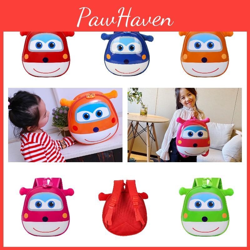 Cute Cartoon Animal Children's Backpack For Boys And Girls With Pvc Material And Reduced Load Functionality