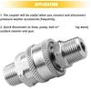 G3/8’’ Male Thread Fitting Pressure Washer Adapter Set Quick Connect Kit 5000