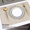 Table Mat Home Supplies Place Coaster Solid Color Ple Style Multipurpose Cup Holder Waterproof Household Accessories