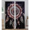 Cortinas de janela finas Luxry Dream Catcher prontas para crianças, quarto, sala de estar, banheiro, cozinha, hall, casa, 2 peças