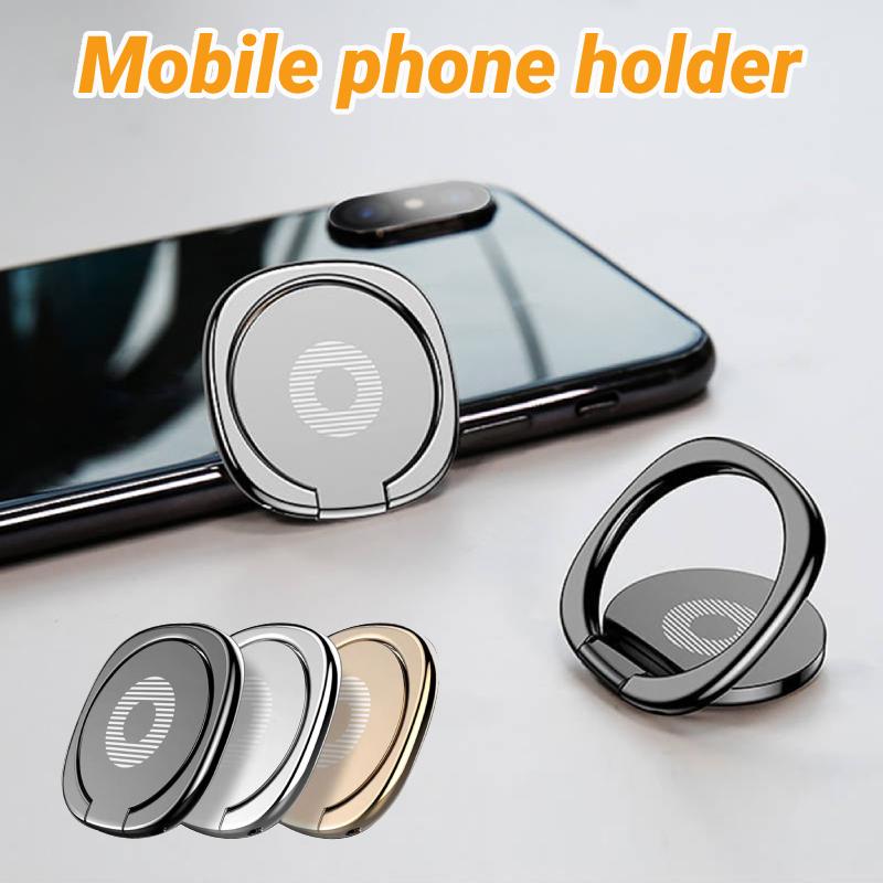 360-degree Rotation Mobile Phone Holder Metal Mobile Phone Stand Ring Buckle Car Mobile Phone Bracket Rotable