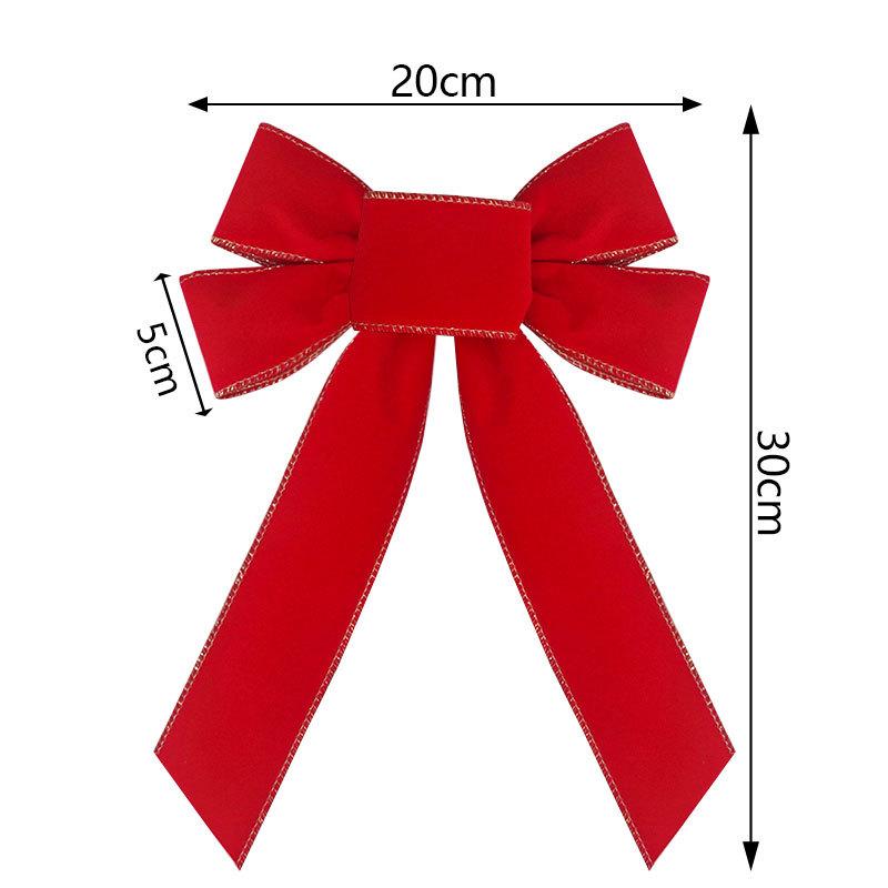 

S/L Christmas Bow Christmas Decorations for Home Gold Red Bowknot Xmas Tree Ornaments New Year Decor Supplies