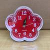 Simple four-sided plum blossom star anise small alarm clock color font