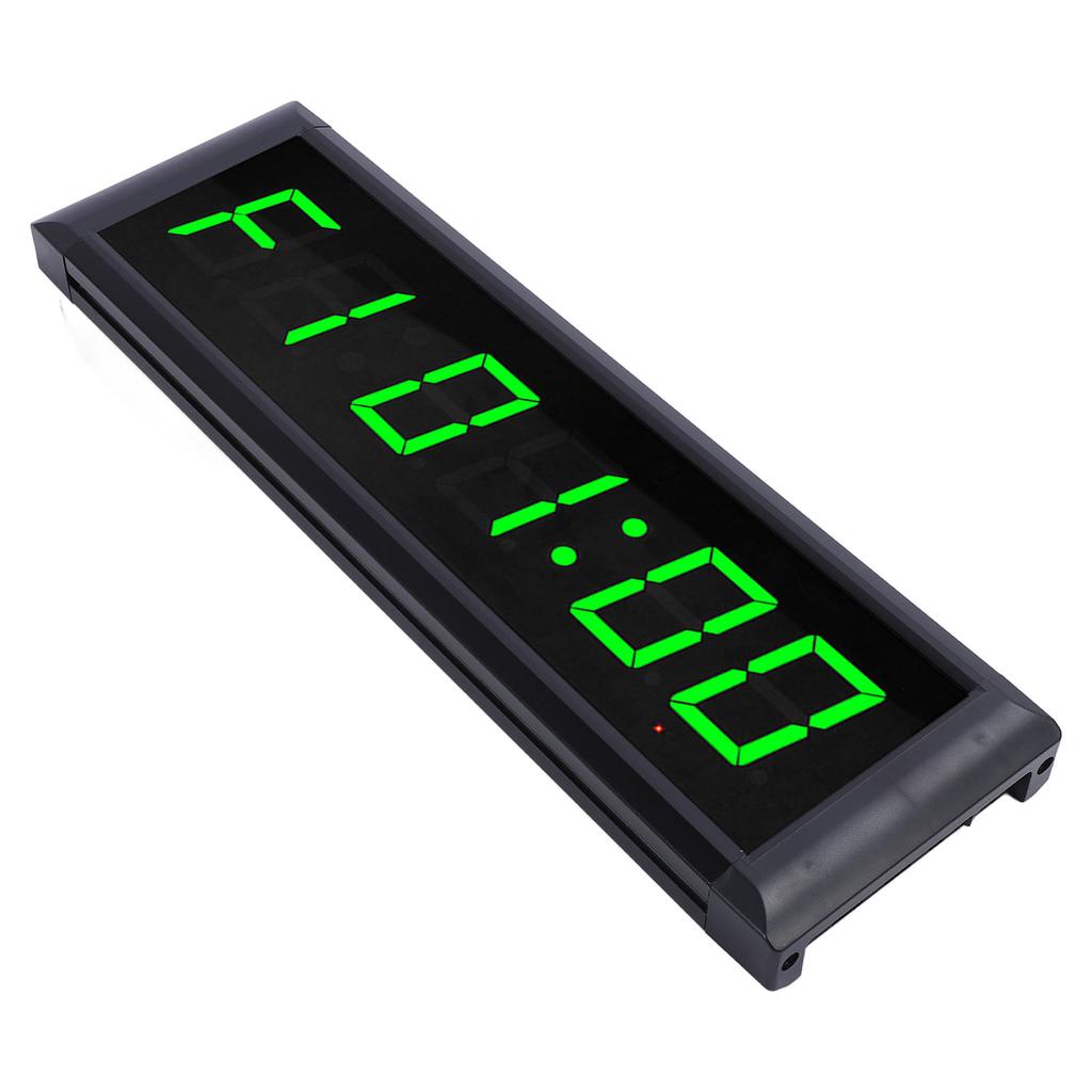 Digital Wall Clock 7 Color Timer Function 6 Digits Electric Wall Clock with Remote Control for Living Room Bedroom Kitchen