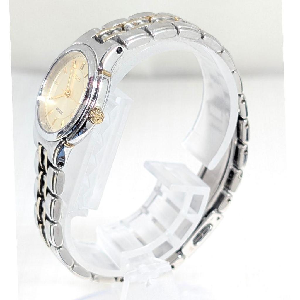 Used CITIZEN EXCEED Ladies Battery Replaced Working Item D-27