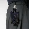 Bat Coin Purse PU Leather Bat Gothic Bag Keychain Change Purse with Foldable Wings for Shopping Travel Work School Events