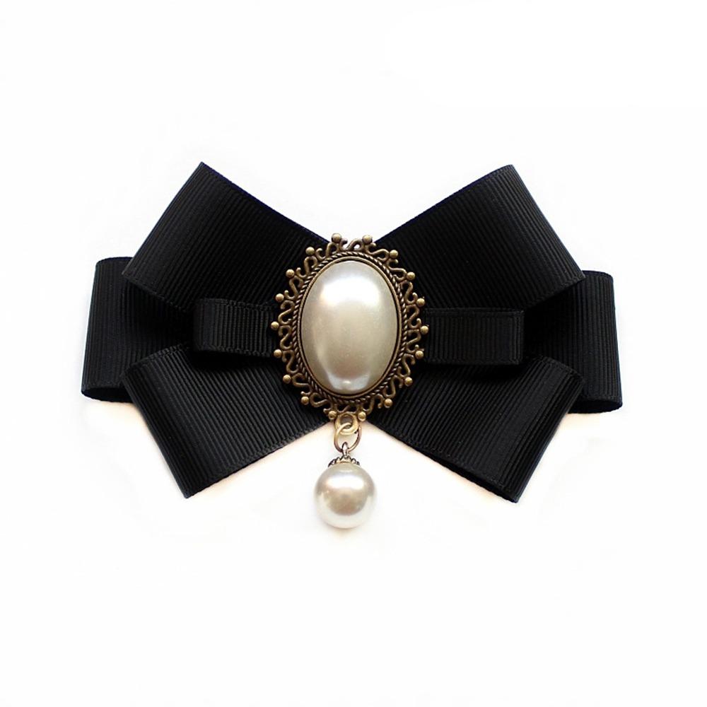 

Винтажная памятная черная лента, бант, брошь, клипса для воротника, готовый галстук для похорон и траура 06