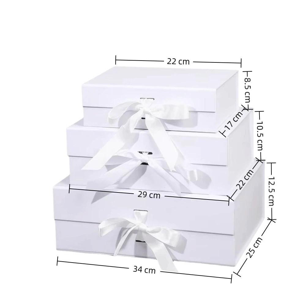 Velká Prázdná Krabice Jednodílná S Sklopným Víkem Balicí Krabice Luxusní Stuha Dárková Krabice Párty Valentýn