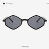 Multicolor Lenses Rhombus Leopard Sunglasses Vintage UV400 Sun Glasses Metal Eyewear  Outdoor