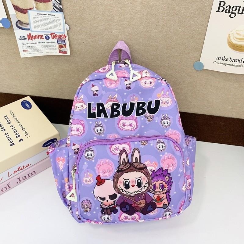 Stylish And Colorful Labubu Kids Backpack For School Featuring Fun Anime Patterns