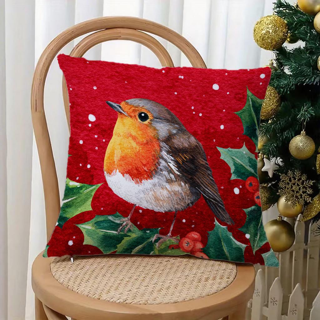 Merry Christmas Red PillowcaseSuitable for sofa car bedroom decorative cushion cover pillow cover