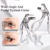 Dual-Head Eyelash Curler with Lash Comb - Wide & Partial Curling Options, Waterproof & Smudge-Proof Design for Natural Lift