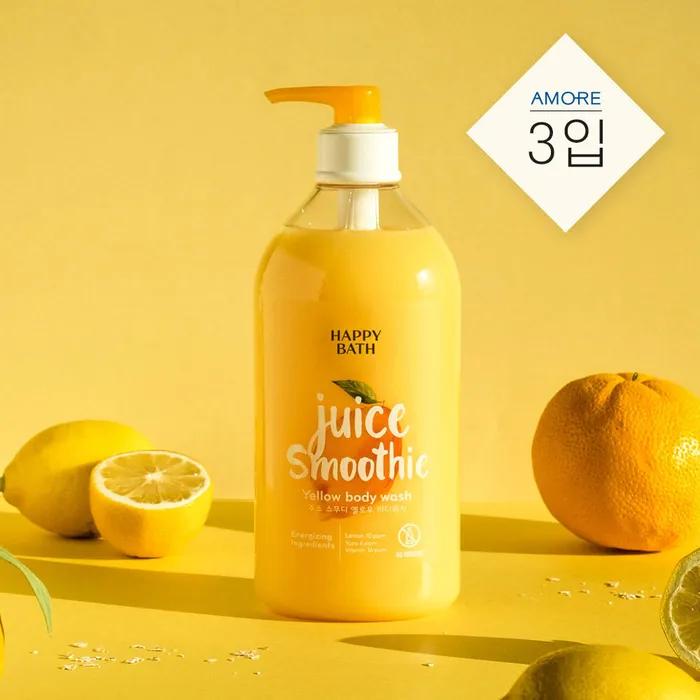 Juice Smoothie Yellow Body Wash 820g X 3