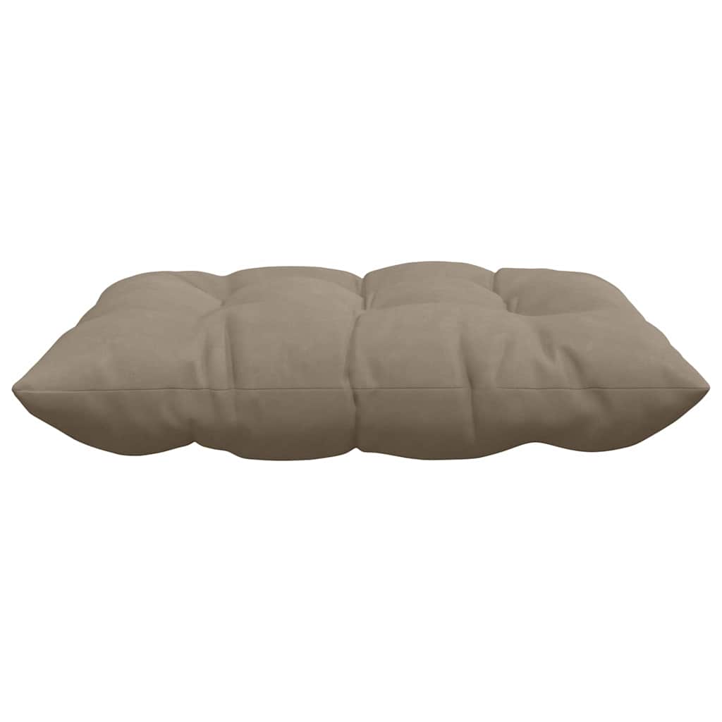 Seat Cushions 4 Pieces Taupe 40 X 40 X 6 Cm Microfiber