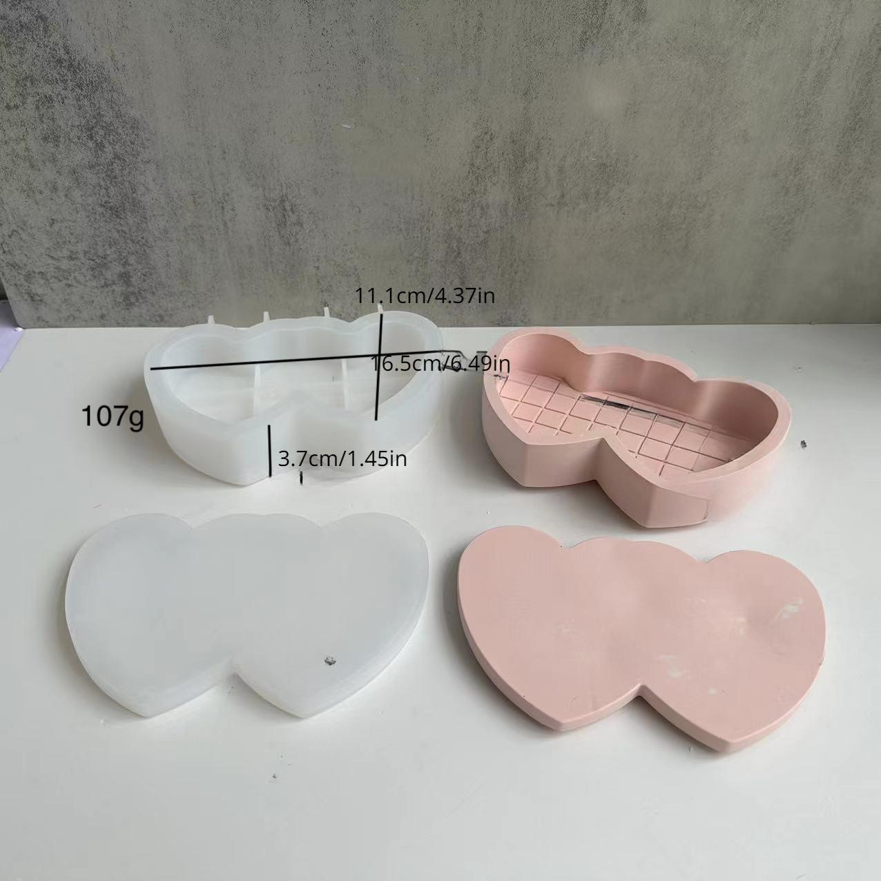 

Силиконовая форма в форме сердца, коробка для хранения, форма из эпоксидной смолы для Дня матери, формы для шкатулок ко Дню святого Валентина, контейнеры в форме двух влюбленных, форма из эпоксидной смолы Two-love