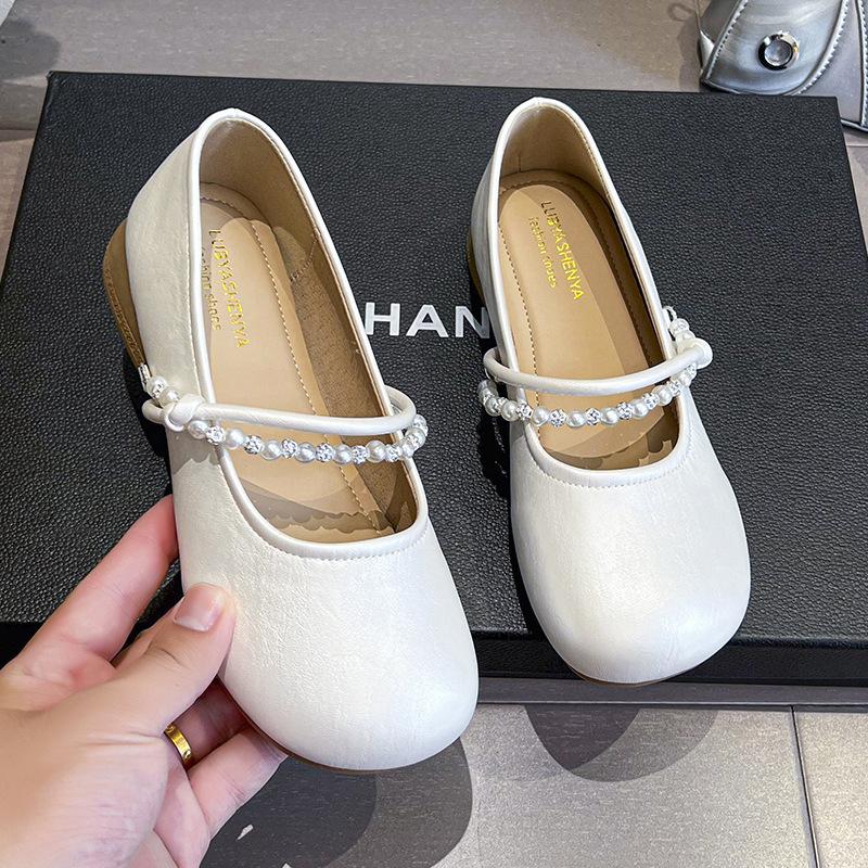 Jane damesschoenen 2025 nieuw met rok zomer Mary platte enkele schoenen damesschoenen nachtbries zachte schoenen zachtzool Doudou schoenen