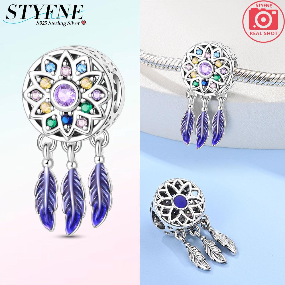 Charms Coppercolorful Dream Catcher Pendant Beads Fit Charms Plataoriginal Bracelet Beads Women Jewellery Making