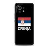 Serbien Flagge Handyhülle Für Xiaomi Mi 15 14 Pro 13 12 11 Lite 5G 10T 11T 12T 13T 14T Poco X6 X5 X4 X3 NFC F3 F4 GT Schwarze Hülle