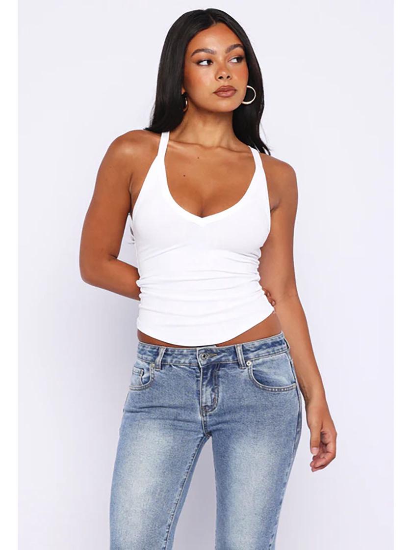2026 Summer Fashion Women s V-Neck Sleeveless Sports Vest X-Small