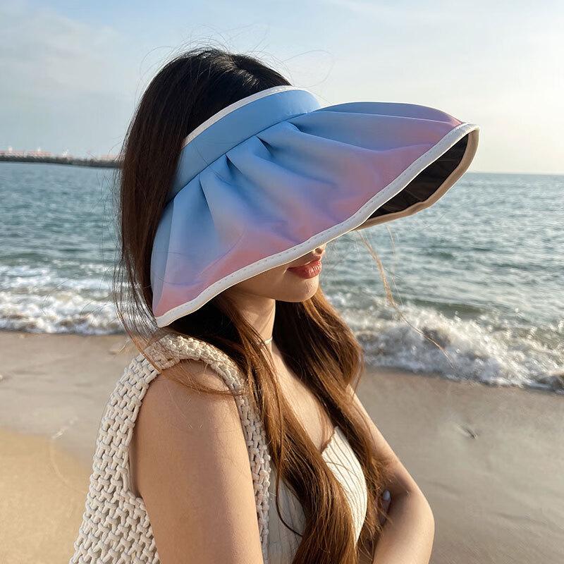 

MEET SUNNY Women s Gradient Large-Brim Sun Hat One Size