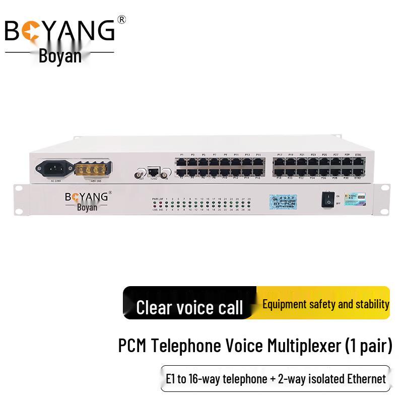 Boyang E1 PCM Voice and Data Multiplexers