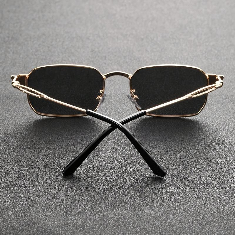 Trendy Fashion Men's Sunglasses Metal Square Frame Casual Simple Accessories  Sunglasses