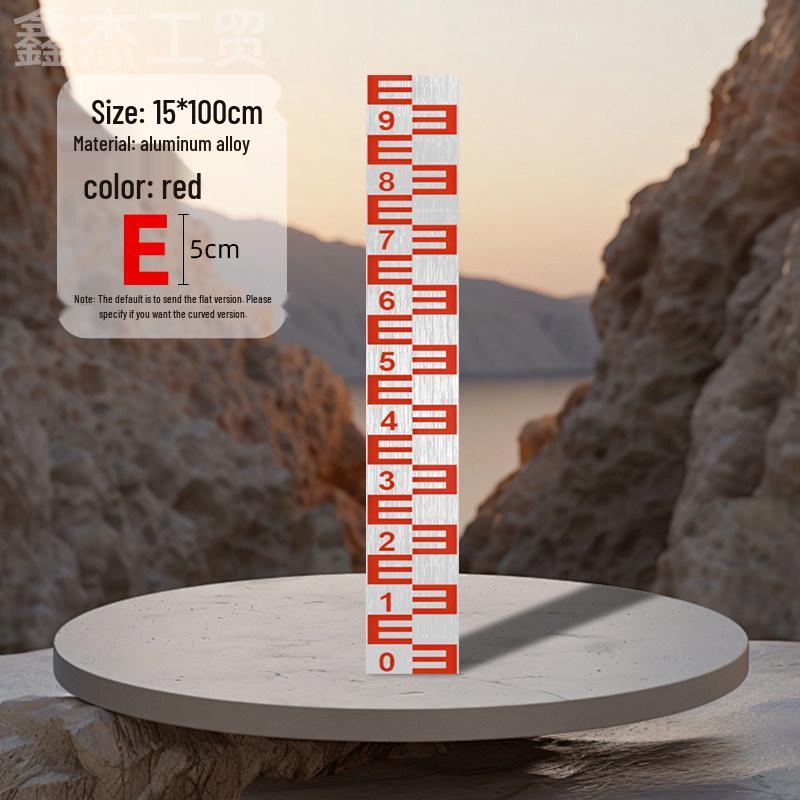 Stainless Steel & Aluminum Water Depth Measuring Ruler