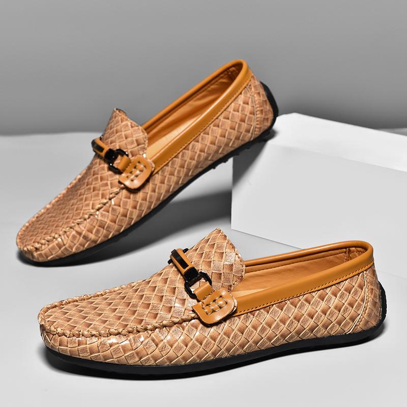 Penny Loafer Men Loafers Slip-On Flats Male Casual Shoes Soft Leather Mens Driving Shoes Luxury Designer Man Moccasins 2024