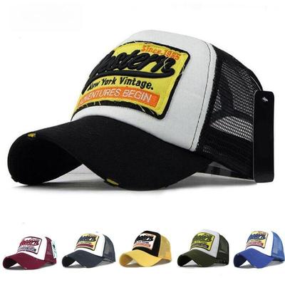 Neue 3D bestickte westlichen mesh baseball kappe baumwolle baseball kappe männer spleißen baseball kappe