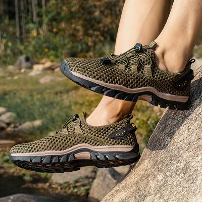 Scarpe da Ginnastica Estive da Uomo per Esterno Traspiranti Fascia Elastica Rete Scarpe Casual da Uomo Scarpe da Escursionismo Impermeabili Antiscivolo da Sentiero Scarpe da Passeggio Zapatos