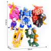 7 IN 1 Mini Force 2 Super Dino Power Transformation Robot Toys Action Figures Mini Force X Deformation Dinosaur Mecha Toy