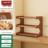 Solid Wood Multi-Layer Kitchen Spice Rack & Multifunctional Storage Organizer
