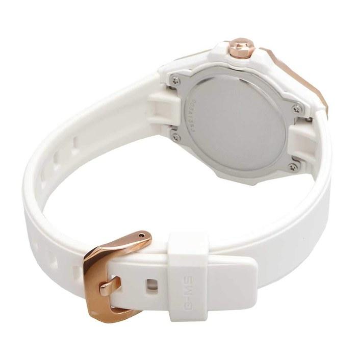Casio Baby-G Women's Analog Metal Solar G-MS White Rose Gold MSG-S500G-7A2