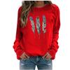  Winter Womens Casual Tops Ladies Print Sweatshirt Blouse Tee Sweater