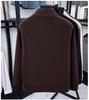 Men's Half-Zip Oatmeal Fleece Wool Hoodie, Autumn/Winter, Stand Collar, Fashionable & Versatile Long Sleeve