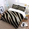 Zebra Stripe Pattern Bedding Set Bedding Set (1 Duvet Cover, 2 Pillowcases, Duvet Not Included)