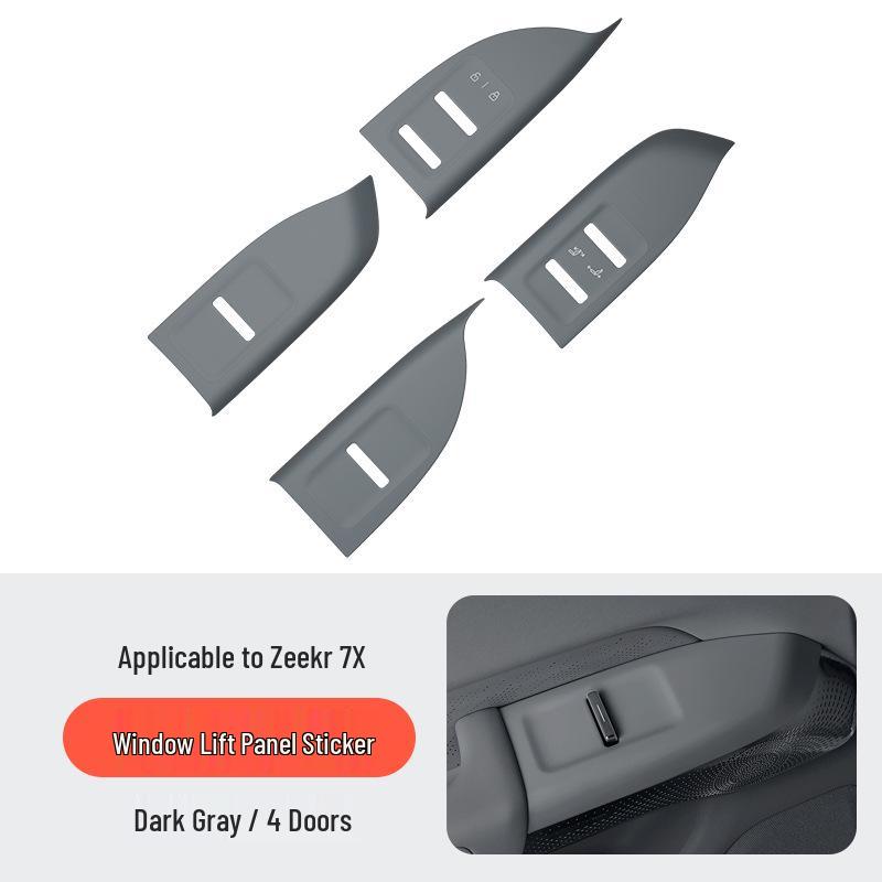 Caixas de Armazenamento Ocultas Compatíveis para 25 Modelos Zeekr 7X: Porta, Console Central, Debaixo do Assento, Apoio de Braço em Silicone